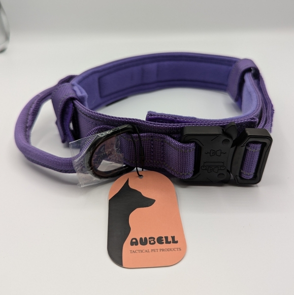 Large purple tactical dog collar - Picture 1 of 6